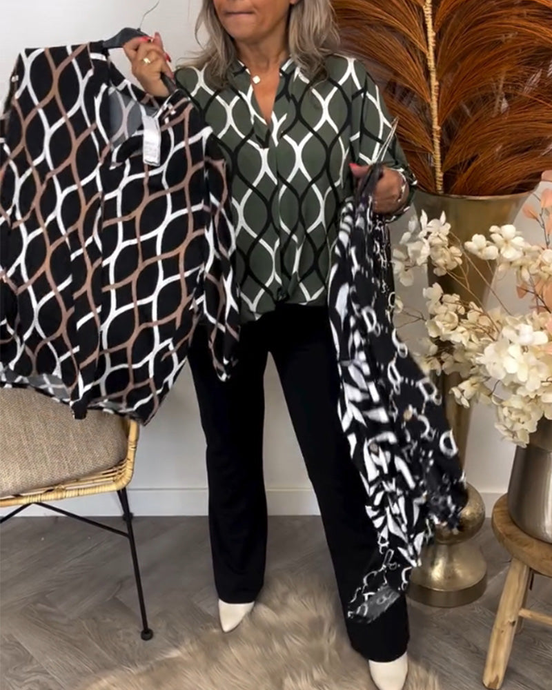 Ležérní halenka s dlouhým rukávem