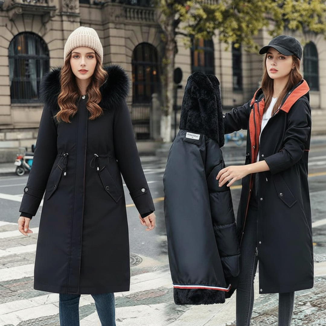 Modova™ | Stylová dámská zimní bunda s kapucí a měkkým límcem